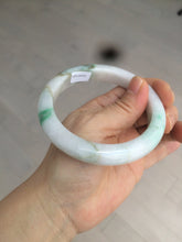Load image into Gallery viewer, 60mm certified 100% natural type A sunny green white  jadeite jade bangle BH31-5424
