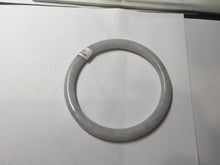 Load image into Gallery viewer, 65.2mm Certified type A 100% Natural light purple white round cut Jadeite bangle J142-(1937)
