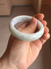 Load image into Gallery viewer, 51mm certified Type A 100% Natura light sunny green white purple Jadeite jade bangle PH160-4669
