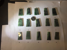 Load image into Gallery viewer, 100% Natural Type A Sunny Green Dark Green Black Gray Misty Mountain Forest Jadeite Jade Safe and Sound Pendant Group BS121
