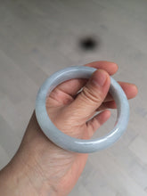 Load image into Gallery viewer, 56.4mm 100% natural Type A icy light green/purple jadeite jade bangle AX52-0307
