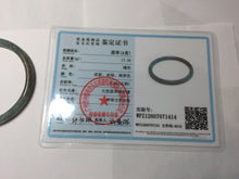 Load image into Gallery viewer, 58.9mm Type A 100% Natural Light Green/Gray/Black/Purple/Brown “Reed Flowers &amp; Snow” Guatemala Slim Round Cut Jadeite Bangle PJ123-1414
