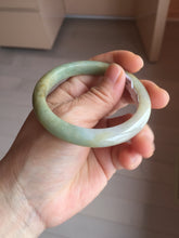 Load image into Gallery viewer, 54.8mm certified 100% natural Type A light green/yellow jadeite jade bangle PH159-4676
