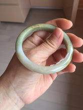 Load image into Gallery viewer, 54.8mm certified 100% natural Type A light green/yellow jadeite jade bangle PH159-4676
