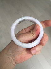 Load image into Gallery viewer, 53.5mm 100% natural certified light green purple pink jadeite jade bangle BN34-4503
