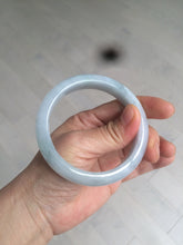 Load image into Gallery viewer, 56.4mm 100% natural Type A icy light green/purple jadeite jade bangle AX52-0307
