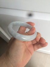 Load image into Gallery viewer, 56.4mm 100% natural Type A icy light green/purple jadeite jade bangle AX52-0307
