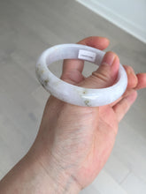 Load image into Gallery viewer, 56.5mm certified 100% natural type A purple/white/brown jadeite jade bangle E82-0824
