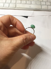 Load image into Gallery viewer, 100% Natural sunny green cabochon jadeite ring (adjustable size) PH38
