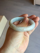 Load image into Gallery viewer, 54.5mm Certified 100% natural Type A light green white yellow jadeite jade bangle AX137-0804
