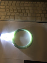 Load image into Gallery viewer, Sold, please don't order. Thanks. 64.7mm Certified type A 100% Natural light green round cut Jadeite bangle J143-(1947)
