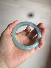 Load image into Gallery viewer, 56.8mm 100% natural Type A icy watery green  jadeite jade bangle AX51-7558

