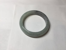 Load image into Gallery viewer, 52.8mm Type A 100% Natural light green black (Wuji) Jadeite Jade bangle PD14
