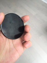 Load image into Gallery viewer, 100% natural black jadeite jade(Wuji, 乌鸡)  Guanyin (观音) safe and sound pendant/worry stone/decor BM38

