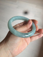 Load image into Gallery viewer, 56.8mm 100% natural Type A icy watery green  jadeite jade bangle AX51-7558
