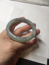 Load image into Gallery viewer, 52.8mm Type A 100% Natural light green black (Wuji) Jadeite Jade bangle PD14
