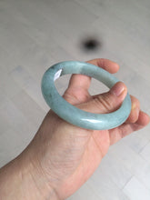 Load image into Gallery viewer, 56.8mm 100% natural Type A icy watery green  jadeite jade bangle AX51-7558
