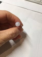 Load image into Gallery viewer, 100% Natural light purple white cabochon jadeite ring (adjustable size) PH39

