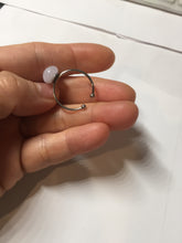 Load image into Gallery viewer, 100% Natural light purple white cabochon jadeite ring (adjustable size) PH39
