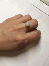 Load image into Gallery viewer, 100% Natural light purple white cabochon jadeite ring (adjustable size) PH39
