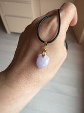 Load image into Gallery viewer, Type A 100% Natural icy watery sunny green/purple/white/yellow Jadeite Jade Peach Pendant group PB91
