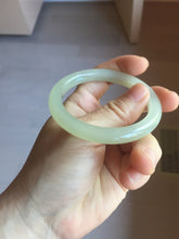 Load image into Gallery viewer, 52mm Certified 100% Natural icy watery yellow crstal sufar (黄冰糖) nephrite jade bangle HT138-3356
