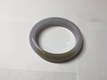 Load image into Gallery viewer, 47mm 100% natural Type A sunny green purple yellow brown oval jadeite bangle PD15
