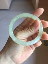 Load image into Gallery viewer, 52mm Certified 100% Natural icy watery yellow crstal sufar (黄冰糖) nephrite jade bangle HT138-3356
