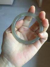 Load image into Gallery viewer, 卖了  54mm Certified 100% Natural icy gray black (灰冰) nephrite jade bangle HT137-3358
