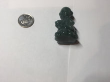 Load image into Gallery viewer, 100% Natural green/blue/gray/black Guatemala jadeite Jade little monkey with ingot desk decor/worry stone PF5
