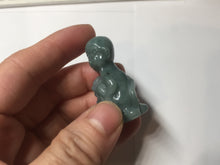 Load image into Gallery viewer, 100% Natural green/blue/gray/black Guatemala jadeite Jade little monkey with ingot desk decor/worry stone PF5

