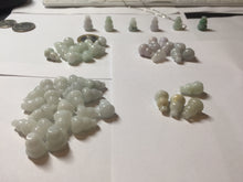 Load image into Gallery viewer, 100% natural type A 3D white/yellow/purple/brown Jadeite jade gourd ( 葫芦, 福禄) pendant PH108

