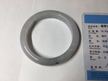 Load image into Gallery viewer, 57.6mm Certified Type A 100% Natural icy watery white purple black brown Jadeite Jade bangle BM21-7700
