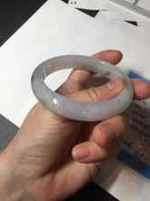 Load image into Gallery viewer, 57.6mm Certified Type A 100% Natural icy watery white purple black brown Jadeite Jade bangle BM21-7700
