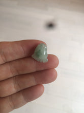 Load image into Gallery viewer, 100% Natural icy watery green white purple jadeite Jade foot pendant AX28
