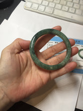 Load image into Gallery viewer, 55mm Certified Type A 100% Natural oily dark green(老油青)Jadeite bangle PD145-6278
