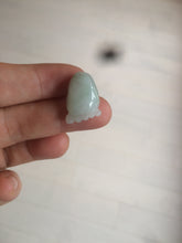 Load image into Gallery viewer, 100% Natural icy watery green white purple jadeite Jade foot pendant AX28
