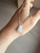Load image into Gallery viewer, 100% natural type A 3D white/yellow/purple/brown Jadeite jade gourd ( 葫芦, 福禄) pendant PH108
