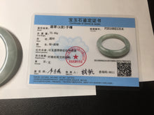 Load image into Gallery viewer, 57.5mm certified type A 100% Natural icy watery light green/purple/white Jadeite jade bangle BH138-1314
