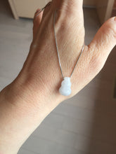 Load image into Gallery viewer, 100% natural type A 3D white/yellow/purple/brown Jadeite jade gourd ( 葫芦, 福禄) pendant PH108
