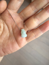 Load image into Gallery viewer, 100% natural type A 3D white/yellow/purple/brown Jadeite jade gourd ( 葫芦, 福禄) pendant PH108
