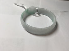 Load image into Gallery viewer, 53.4mm Certified Type A 100% Natural sunny green white thin jadeite Jade bangle AT36-0759
