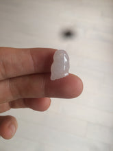 Load image into Gallery viewer, 100% Natural icy watery green white purple jadeite Jade foot pendant AX28
