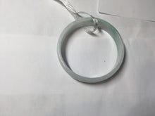 Load image into Gallery viewer, 53.4mm Certified Type A 100% Natural sunny green white thin jadeite Jade bangle AT36-0759
