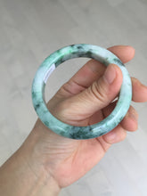 Load image into Gallery viewer, 54.5mm certified Type A 100% Natural sunny green white purple Jadeite Jade bangle BQ45-4132
