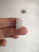 Load image into Gallery viewer, 100% Natural icy watery green white purple jadeite Jade foot pendant AX28
