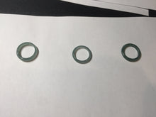 Load image into Gallery viewer, 15.1mm size 4 1/4 100% natural type A icy watery green/blue icy watery Guatemala slim jadeite jade band ring group PB51
