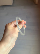 Load image into Gallery viewer, 55mm Certified 100% Natural gray black(灰冰) slim round cut nephrite jade bangle HN39-9112
