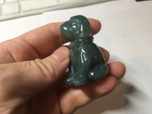 Load image into Gallery viewer, 100% Natural green/blue/gray/black Guatemala jadeite Jade doggy desk decor/worry stone PF6
