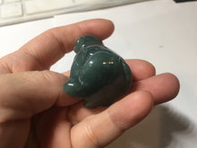 Load image into Gallery viewer, 100% Natural green/blue/gray/black Guatemala jadeite Jade doggy desk decor/worry stone PF6

